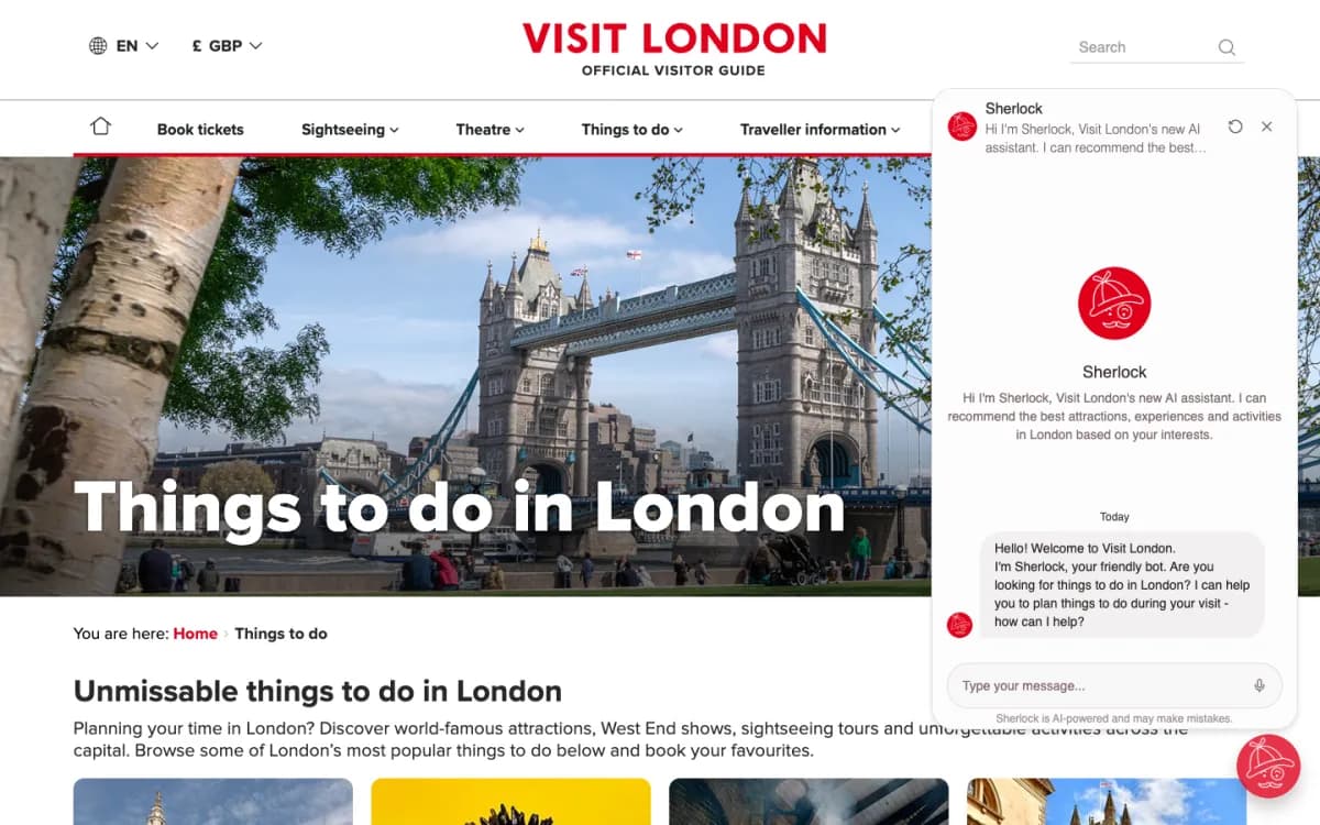 London & Partners website